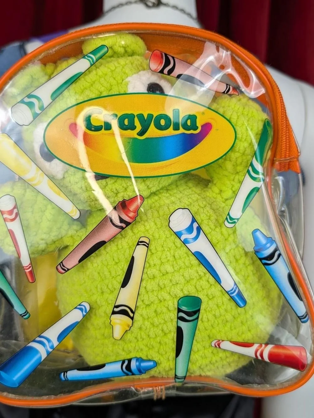 Crayola Clear, Yellow, Red, Blue, Green, Purple, & Orange Rainbow Backpack